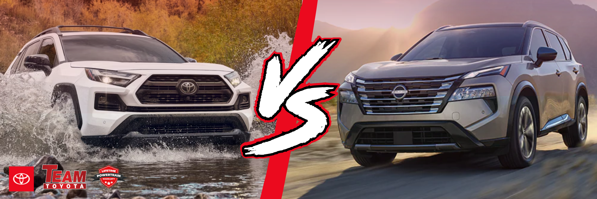 Team Toyota 2024 Toyota RAV4 vs. 2024 Nissan Rogue